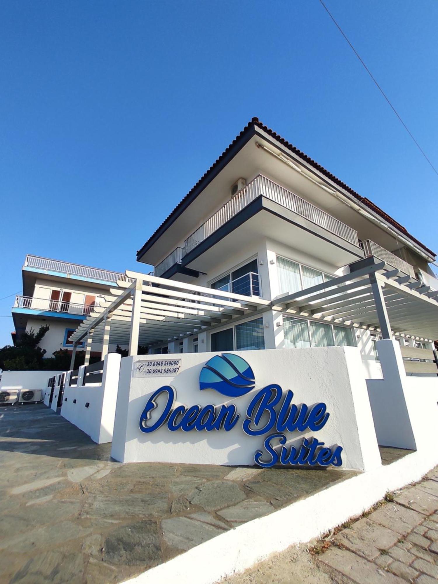 Ocean Blue Suites Ierissos Bagian luar foto